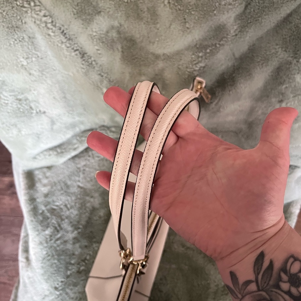 Coach White Leather Ava Tote Bag - Picture 9 of 11